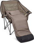 Warm-U-FEET Oversized Fully Padded Camping Chair with Foot Pocket