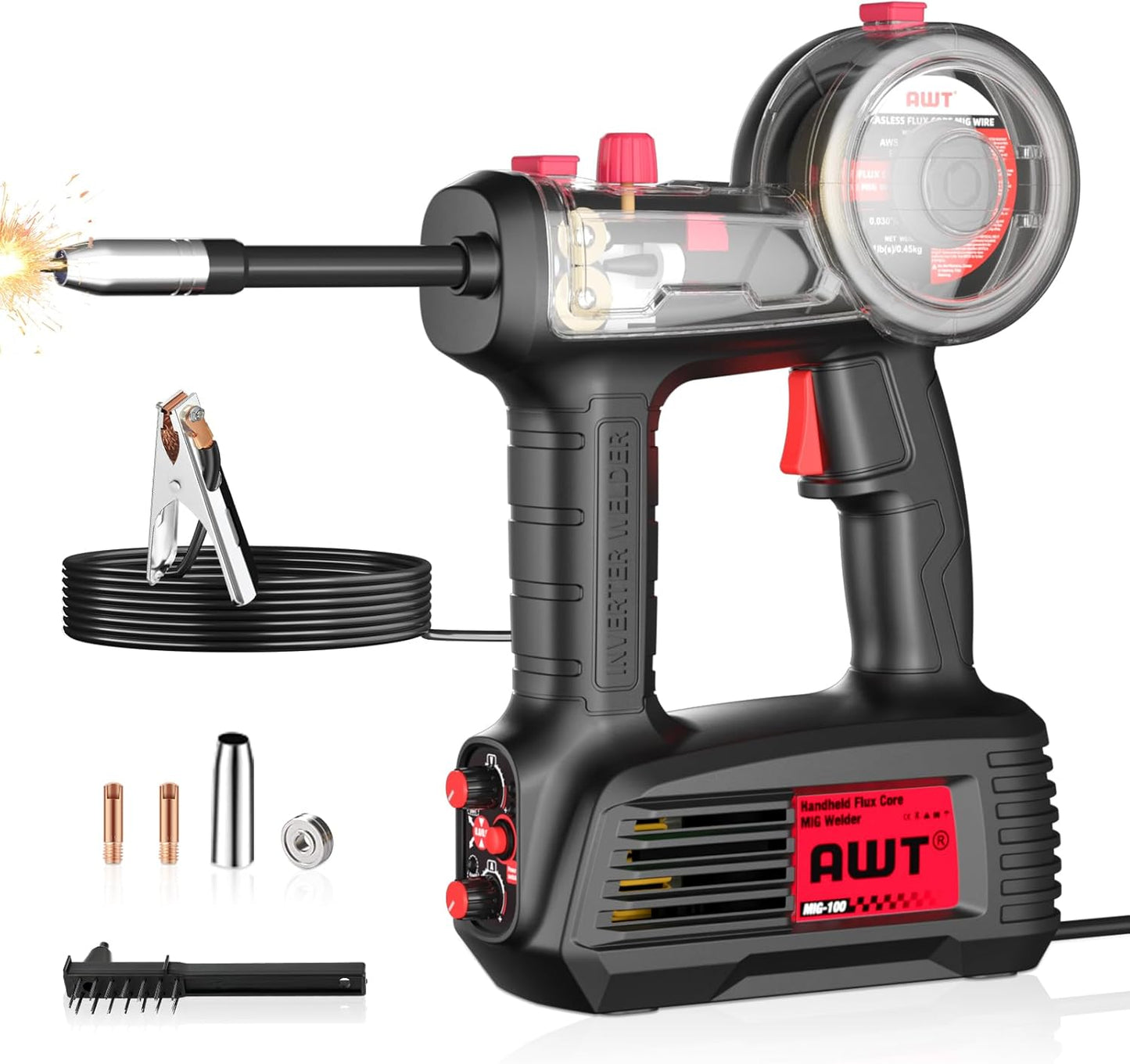 AWT 100A Handheld MIG Welder Machine for Easy Welding Tasks