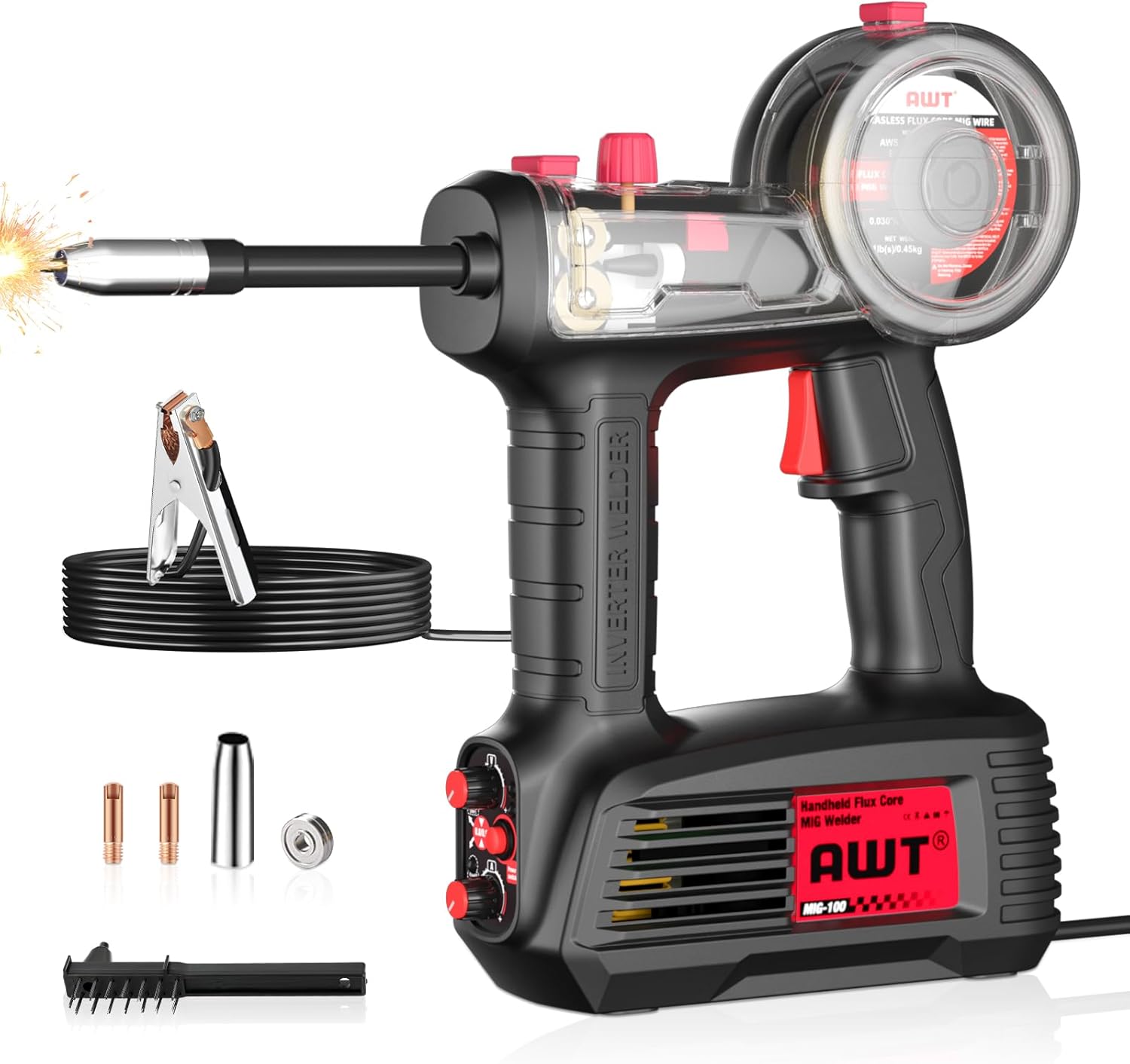 AWT 100A Handheld MIG Welder Machine for Easy Welding Tasks