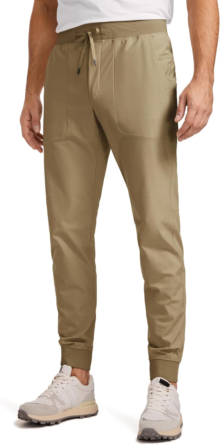 CRZ YOGA All Day Comfy Golf Joggers for Men - Quick Dry Pants