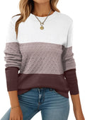 Zeagoo Womens Crew Neck Knit Pullover Sweater - Soft Fall Staple tops