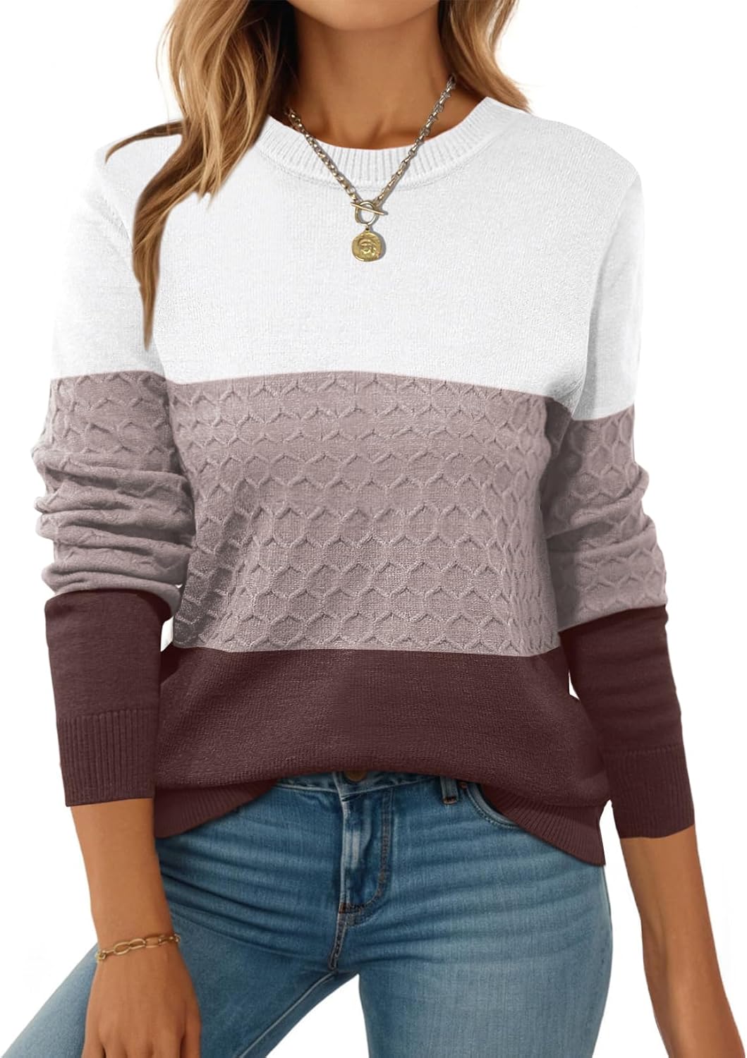 Zeagoo Womens Sweaters Long Sleeve Tops for Fall Fashion 2025