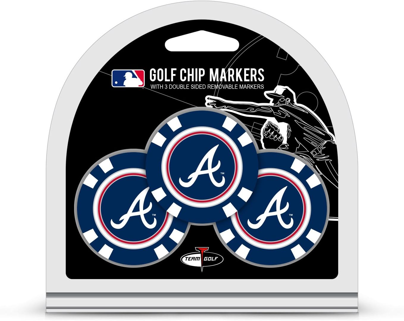MLB Poker Chip Size with Double-Sided Markers