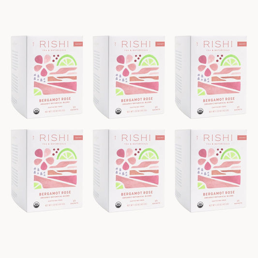 Bergamot Rose Herbal Tea - Organic Caffeine Free Sachets