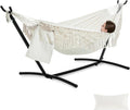 Handmade Tassel Double Hammock with Stand - Portable Comfort