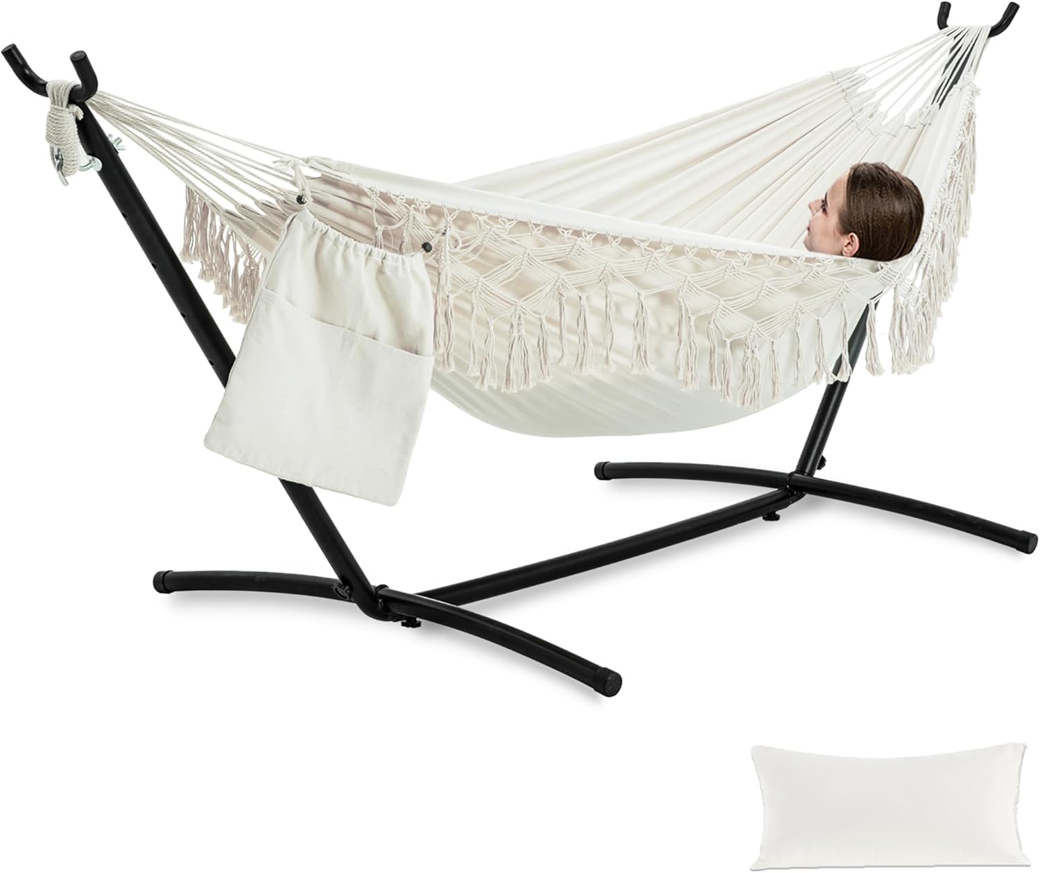 PNAEUT Handmade Tassel Hammocks for Ultimate Outdoor Relaxation