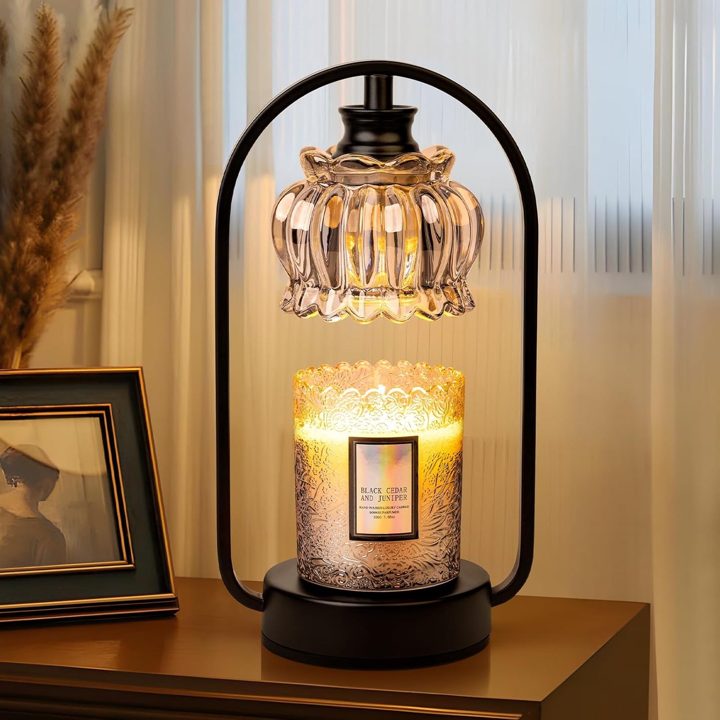 Candle Warmer Lamp with Timer Dimmer for Cozy Home Ambiance