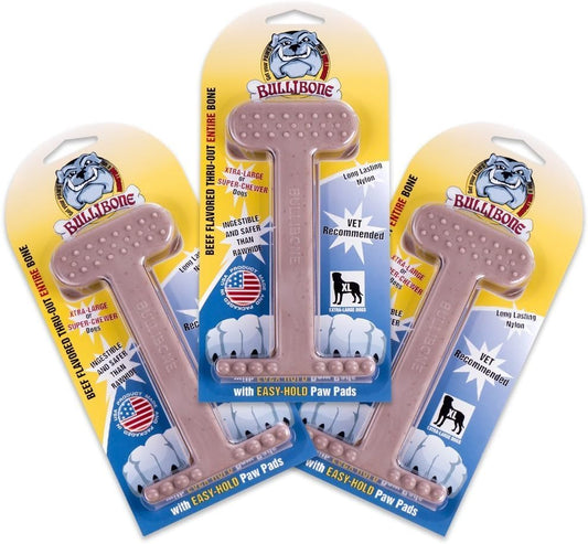 Bullibone Nylon Dog Chew Toy - Flavorful Dental Hygiene Solution