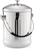 Premium Compost Bin for Kitchen Countertop - Odorless 1.3 Gallon