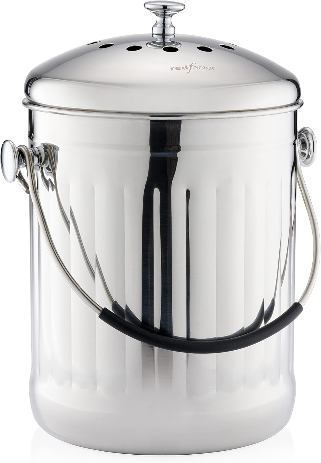 RED FACTOR Premium Compost Bin for Kitchen Countertop - Stylish Design
