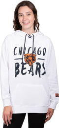 Ultra Game Women's NFL Official Super Soft Tie Neck Hoodie - Warm time