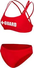 BLARIX Guard Swimsuit Double Cross Strap 2 Piece - Secure Fit