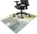 Green Boho 36x48 Chair Mat - Non-Slip Gaming Rug