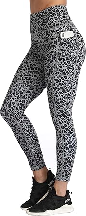 High Waist Compression Yoga Leggings with Pockets for Women