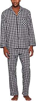 Men's Long Sleeve Plain Weave Pajama Set - Ultra Comfortable Fit