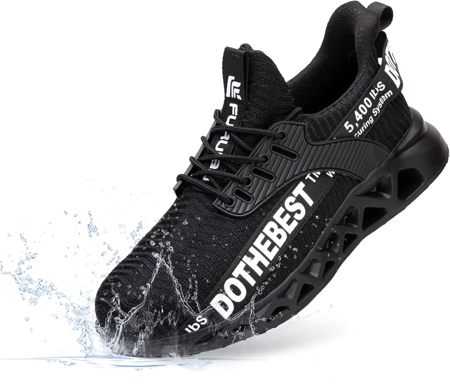Furuian Steel Toe Sneakers for Men Women Lightweight Safety Shoes