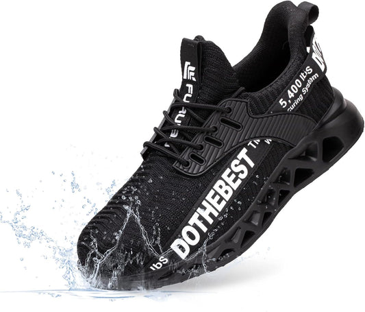 Furuian Steel Toe Sneakers for Men Women Lightweight Safety Shoes