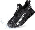 Furuian Steel Toe Sneakers Lightweight Safety Shoes for Work