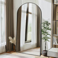 Arch Full Length Mirror 76in x 37in with Stand - Clear Full Body View