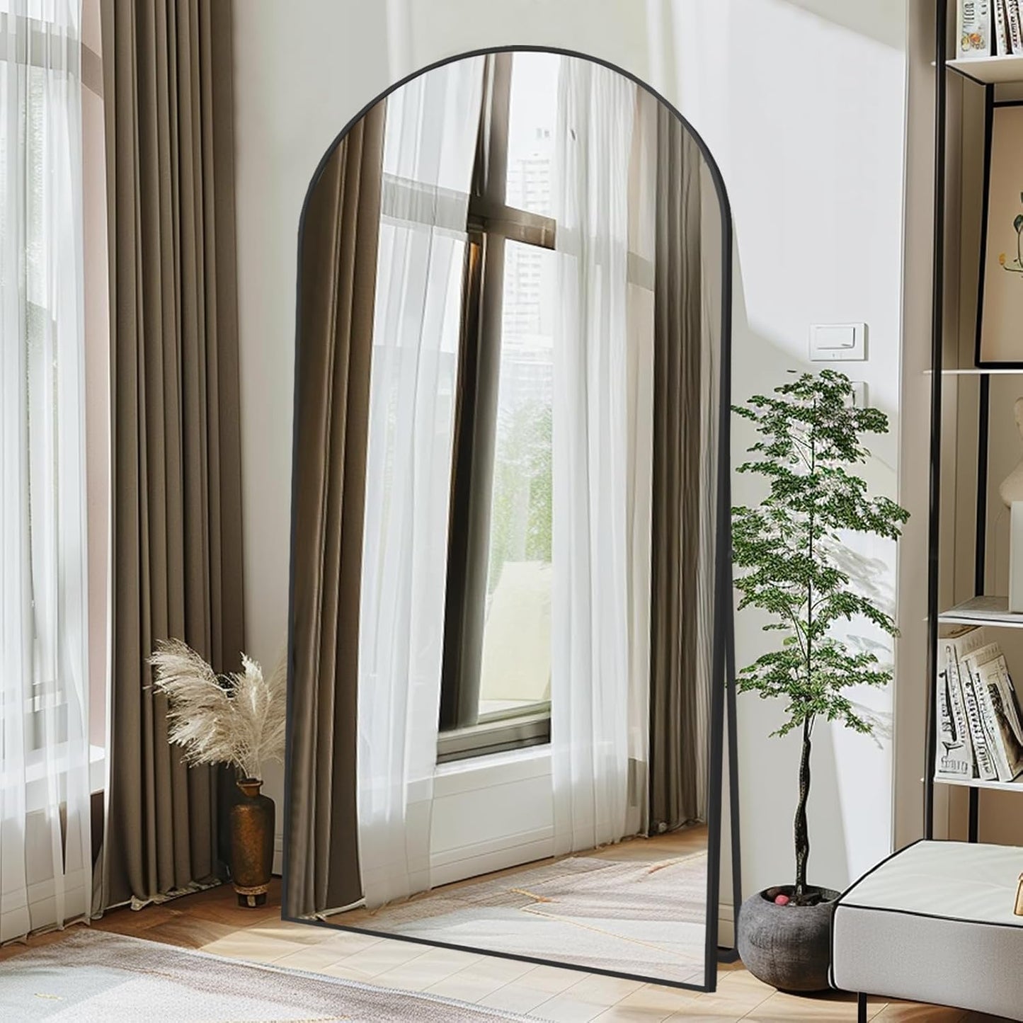 Arch Full Length Mirror with Stand for Living Room and Bedroom