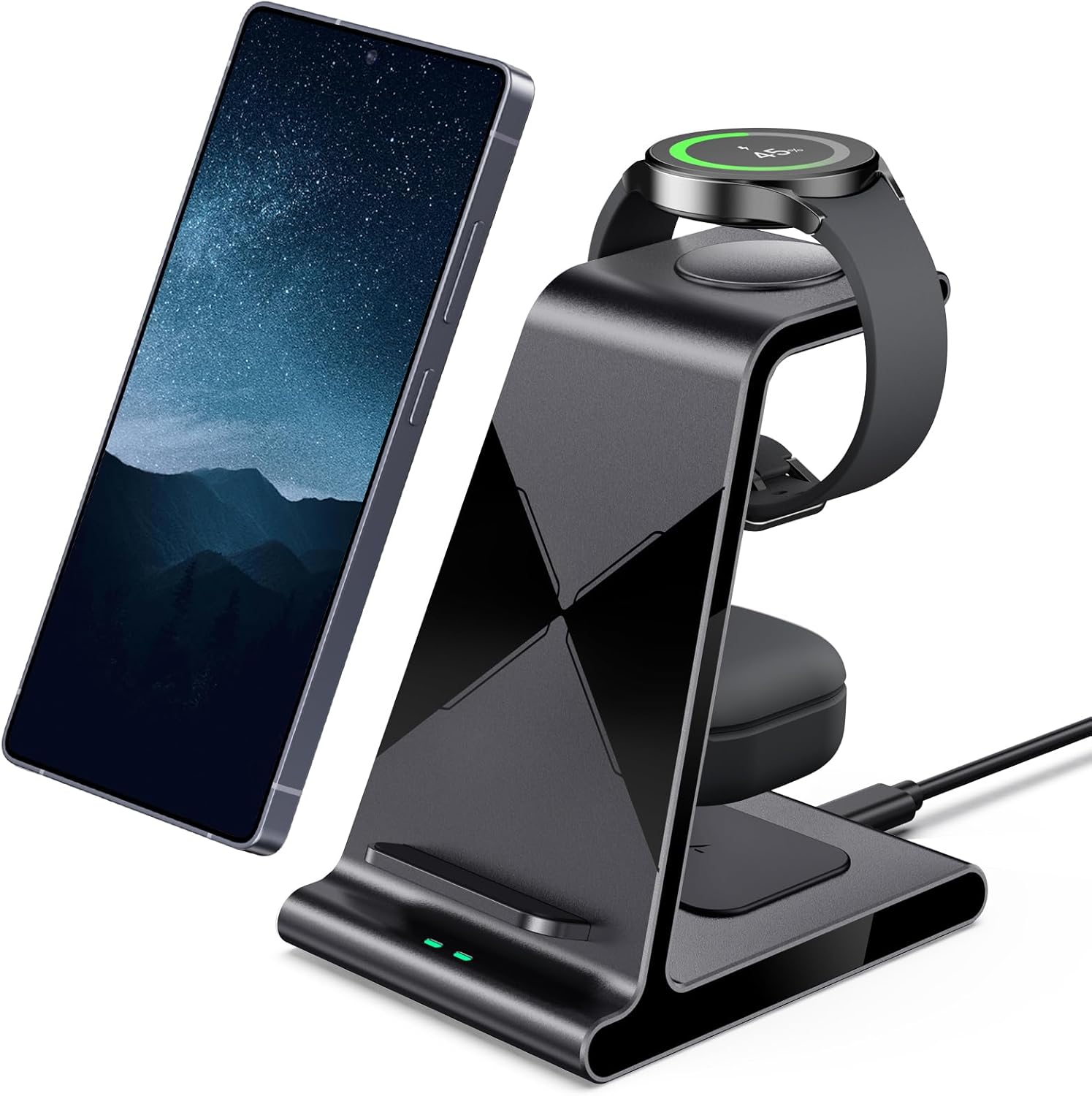 Wireless Charger for Samsung S25 Ultra - 3 in 1 Charging Station