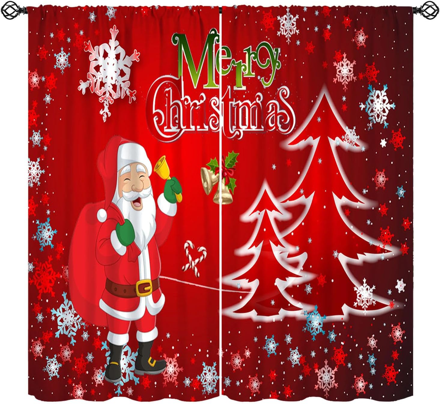 Festive Holiday Window Curtains by SHElifestyle