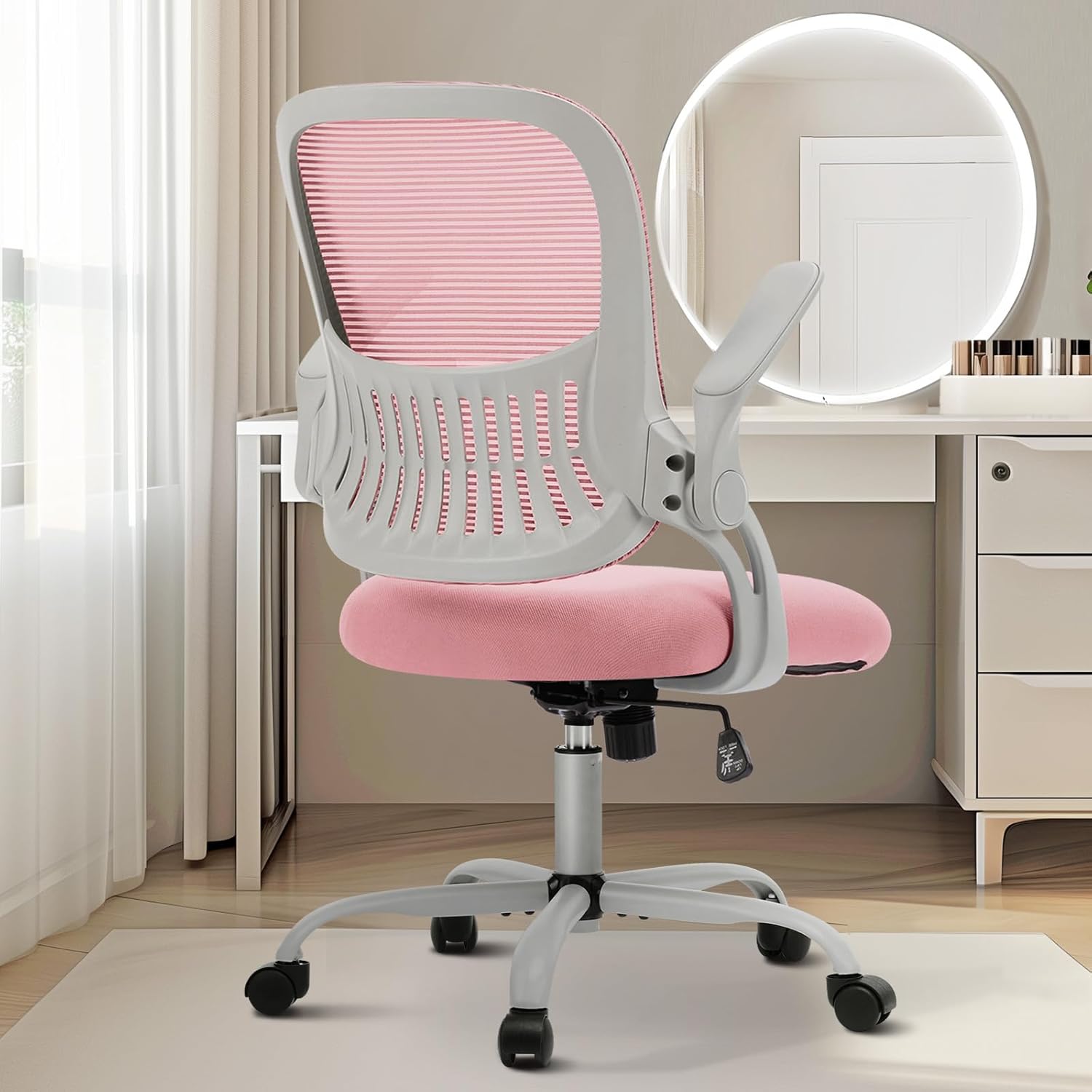 Ergonomic Mid-Back Mesh Rolling Desk Chair with Lumbar Support