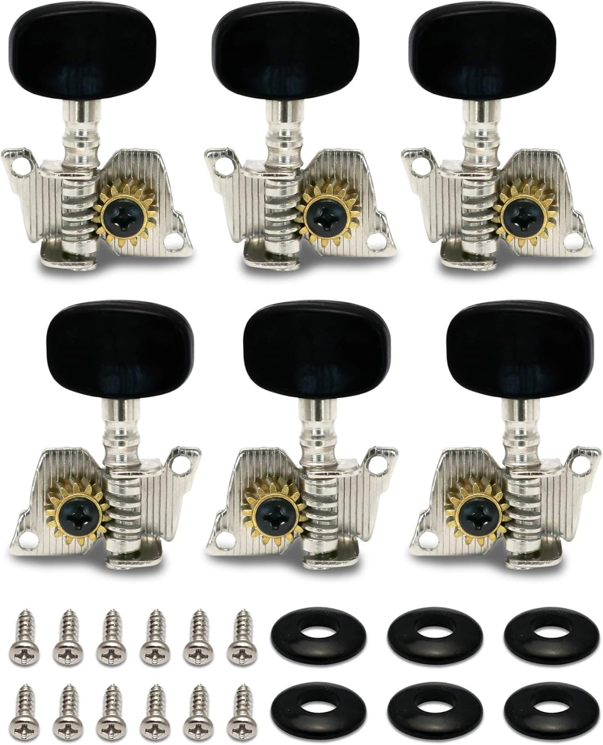 Metallor Chrome Guitar Tuning Pegs 3L 3R