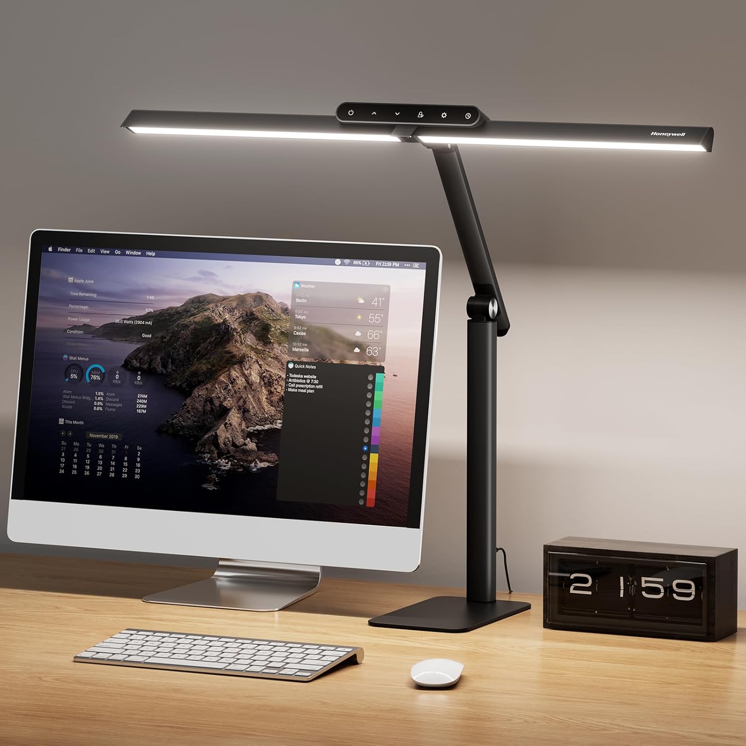 Honeywell LED Desk Lamp - Eye-Caring Architect Light for Home