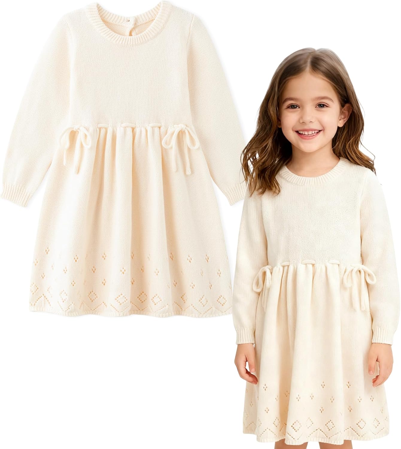 Simplee kids Toddler Dress for Baby Girls - Cozy Fall Fashion