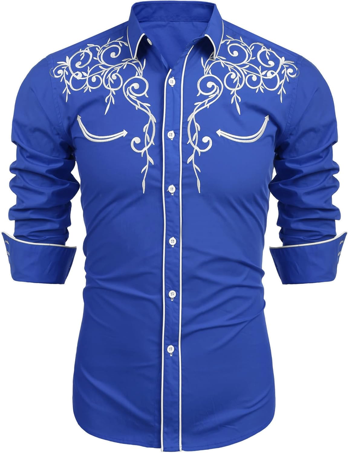 COOFANDY Men's Western Cowboy Shirts for Stylish Comfort