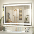 40 x 30 LED Lighted Bathroom Mirror for Wall - Dimmable, Anti-Fog