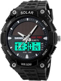 Fanmis Solar Analog Digital Sports Watch
