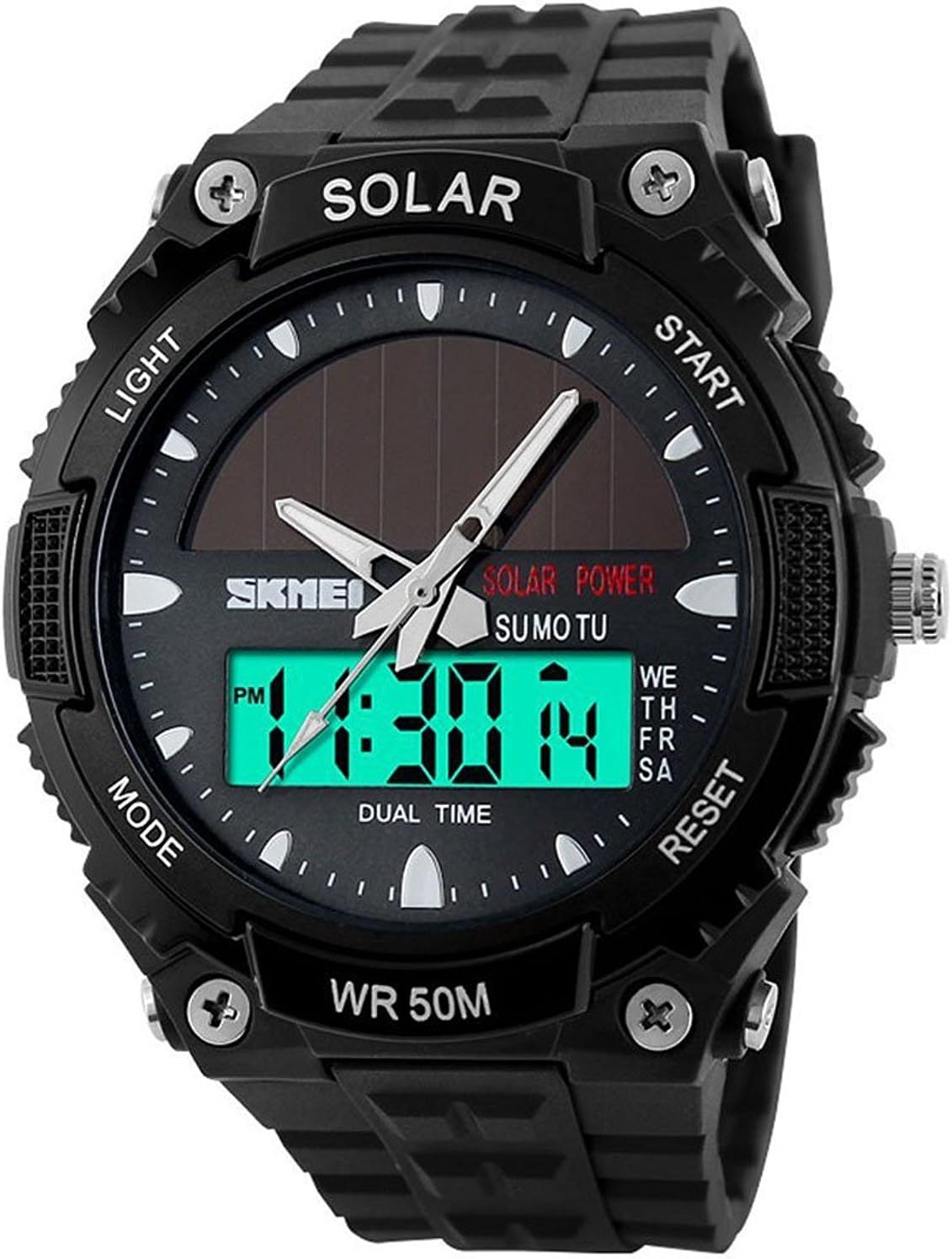 Fanmis Solar Analog Digital Sports Watch