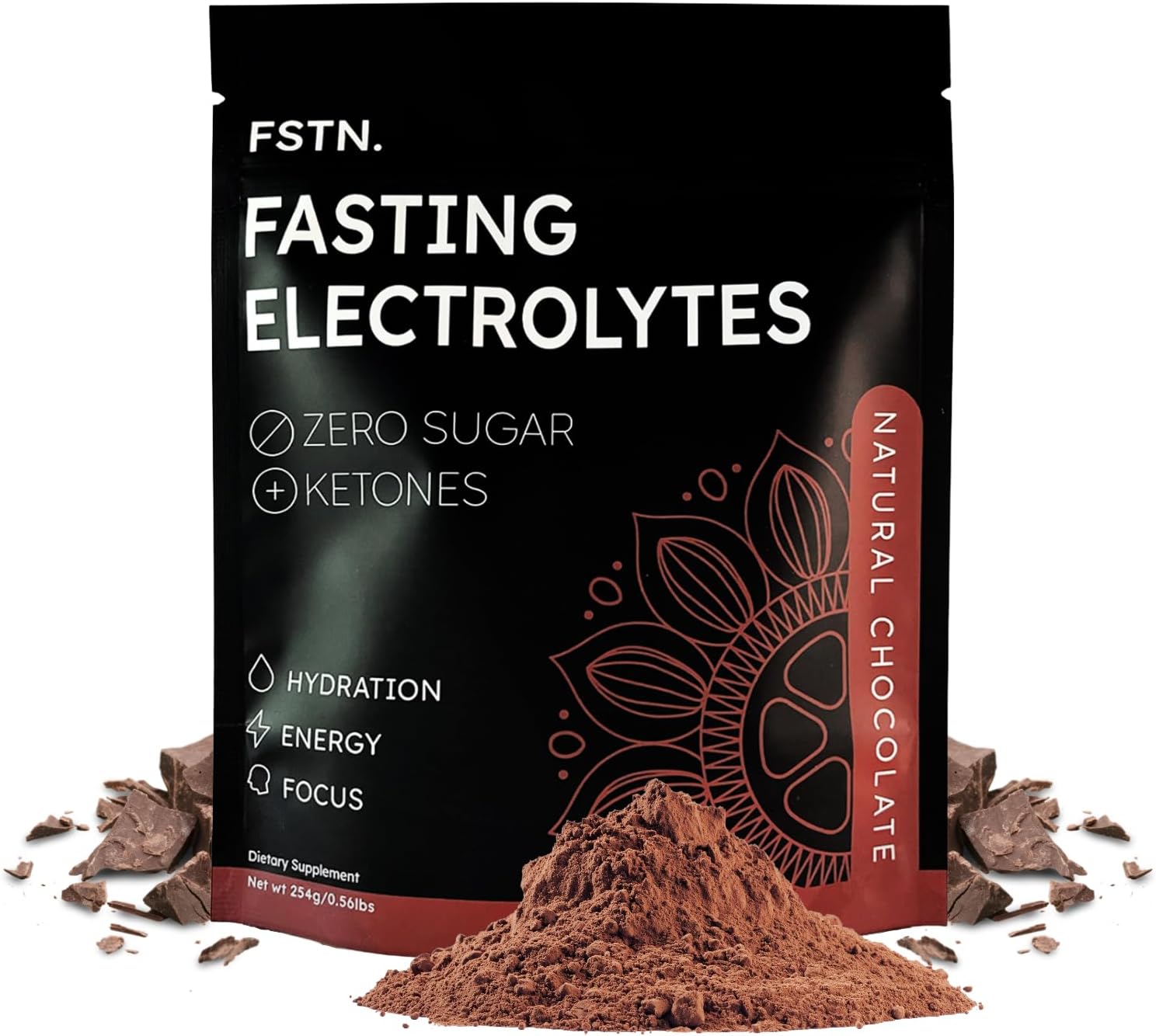 Chocolate Electrolytes Fasting Supplement for Hydration & Energy