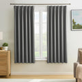 Blackout Bedroom Curtains 72 in Long Pinch Pleat Panels - Thermal