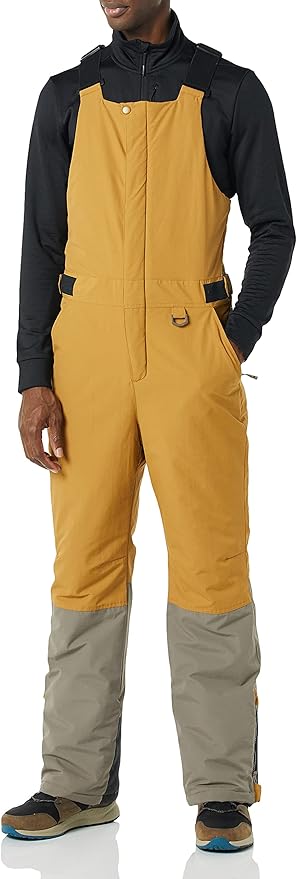 Men's Water-Resistant Insulated Snow Bib Overall for Winter Fun