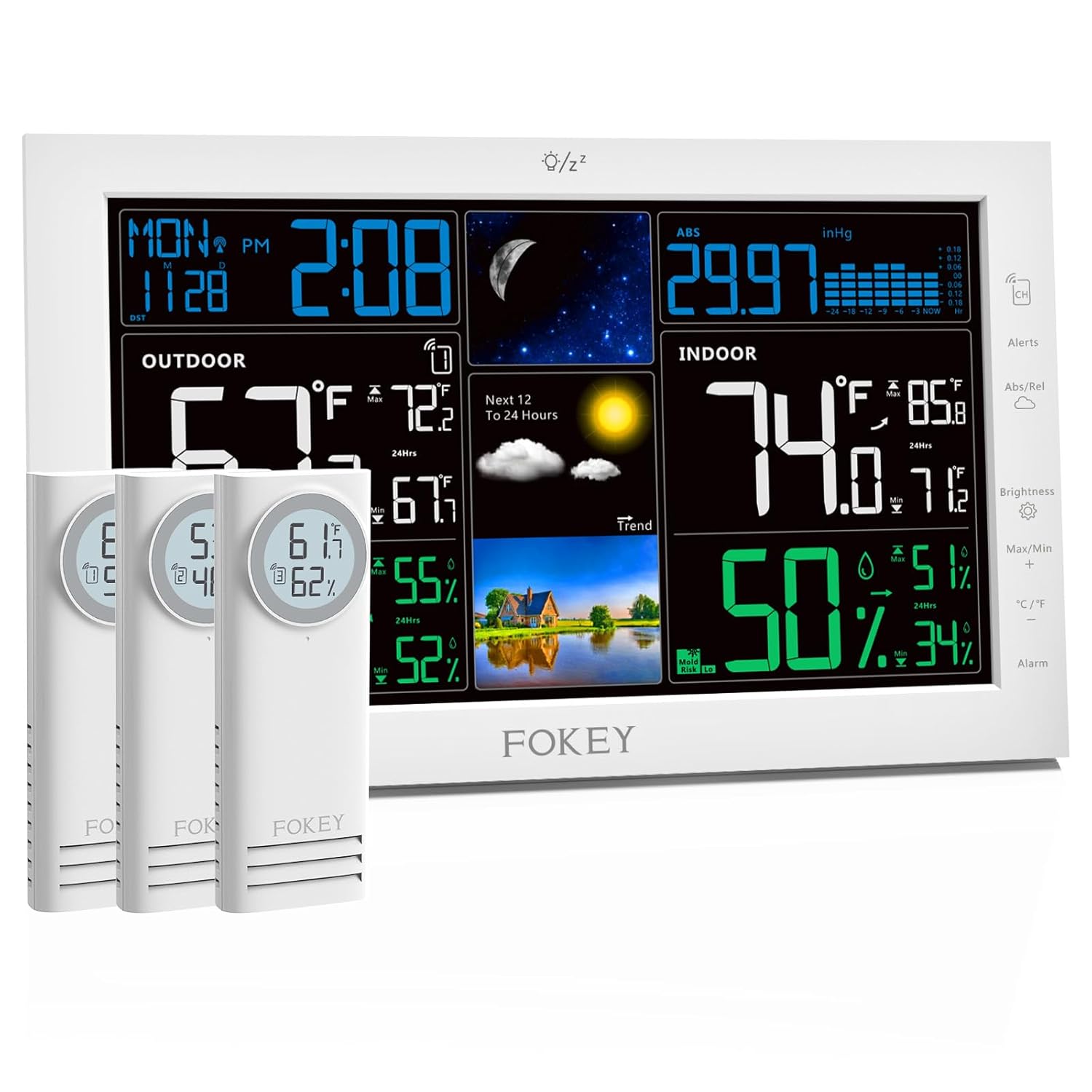 Wireless Indoor Outdoor Weather Station with Advanced Features