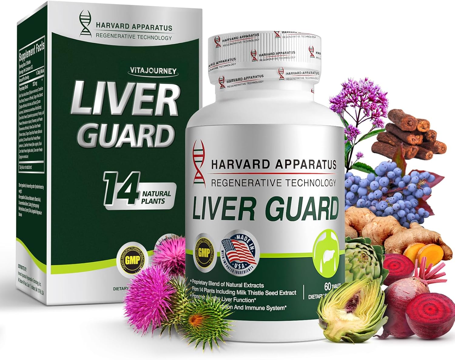 Liver Cleanse Detox & Repair with Milk Thistle & Dandelion Root