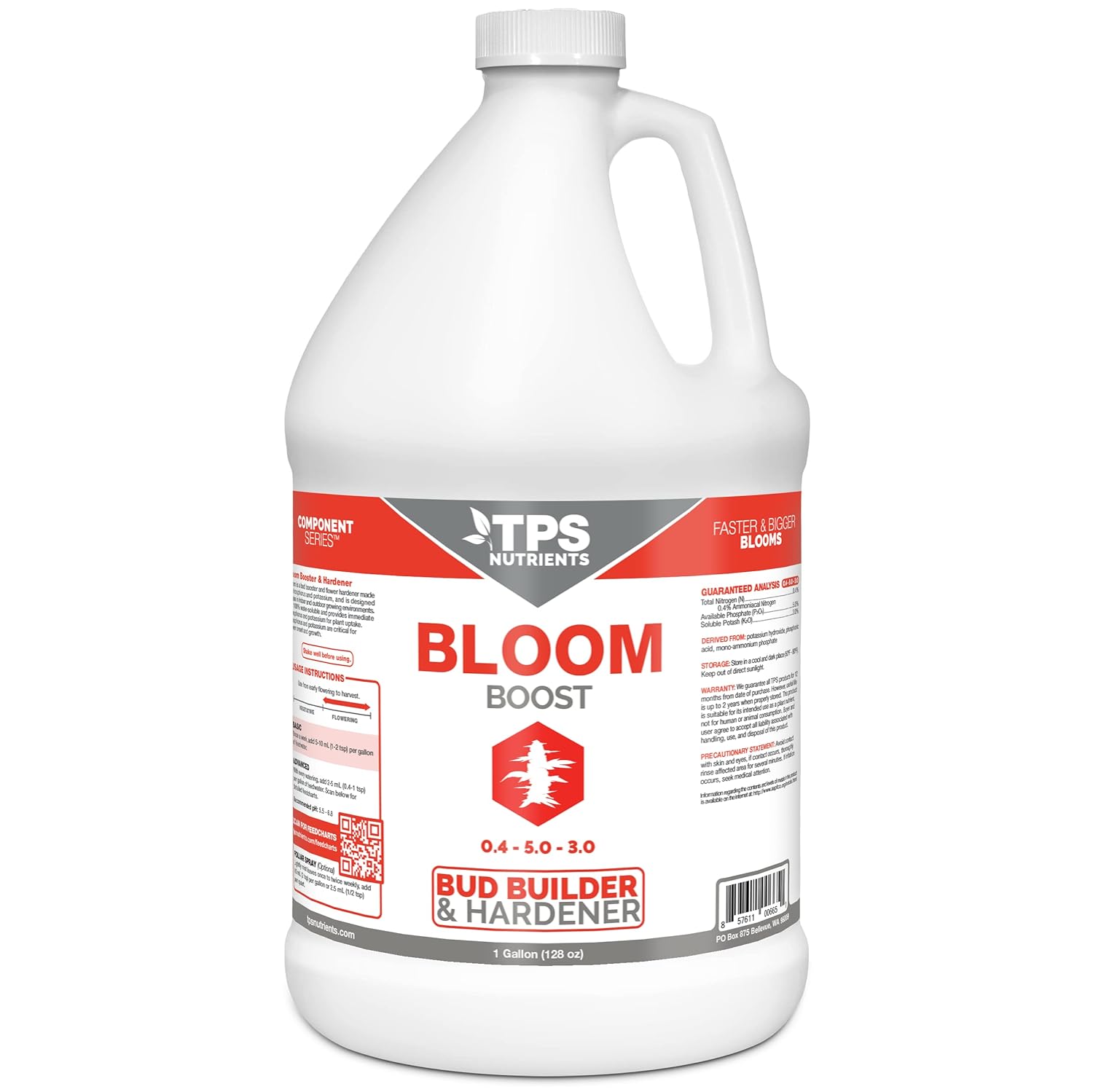 TPS Nutrients Bloom Bud Builder & Flower Hardener for Plants