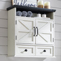 Bathroom Wall Cabinet 24 in Farmhouse Medicine Cabinet with Drawer