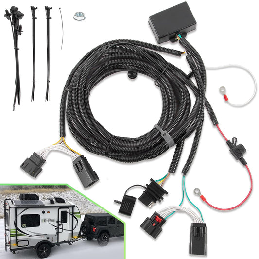 4-Pin Trailer Plug & Play Tow Hitch Wiring Harness for Jeep JL