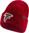 Ultra Game NFL Super Soft Marl Knit Winter Beanie and Gloves - Warm is