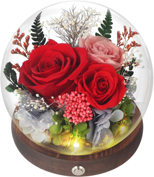 Forever Flower Rose Birthday Gifts for Women, Eternal Flowers