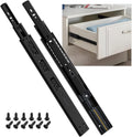 Soft Close Drawer Slides 12-24in Full Extension Ball Bearing - Quiet