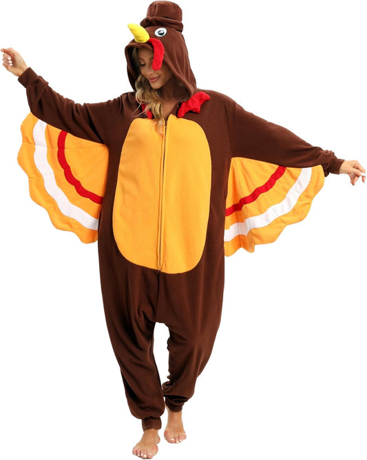 Halloween Animal Onesie Pajamas for Adults - Cozy Costume Fun