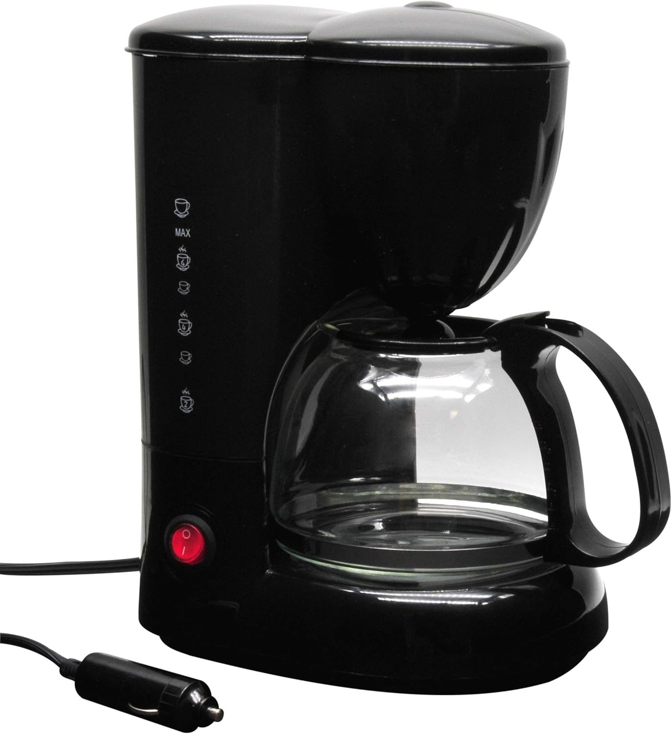 RoadPro 12V Coffee Maker | Glass Carafe | Reusable Filter
