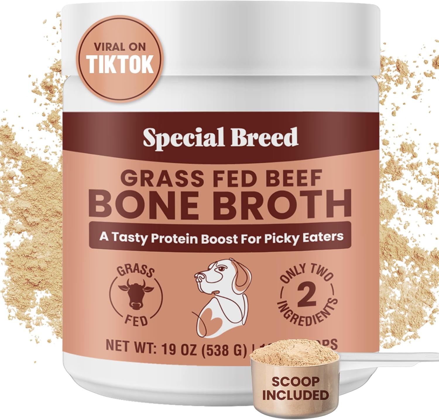 Bone Broth Powder for Dogs and Cats - Special Breed 19oz