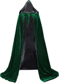 Velvet Renaissance Cloak for Men - Satin Lined Reversible Cape