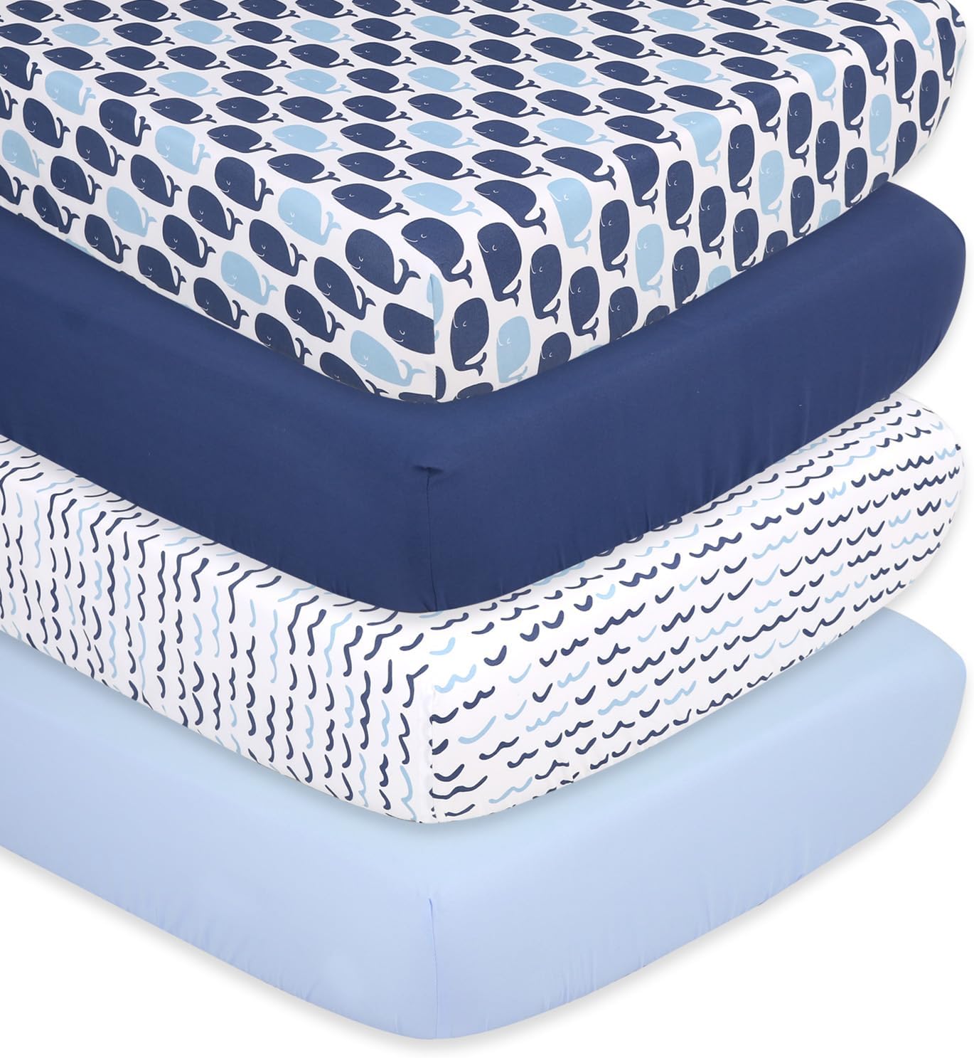 Nautical Fitted Crib Sheet Set - Soft & Breathable Baby Sheets
